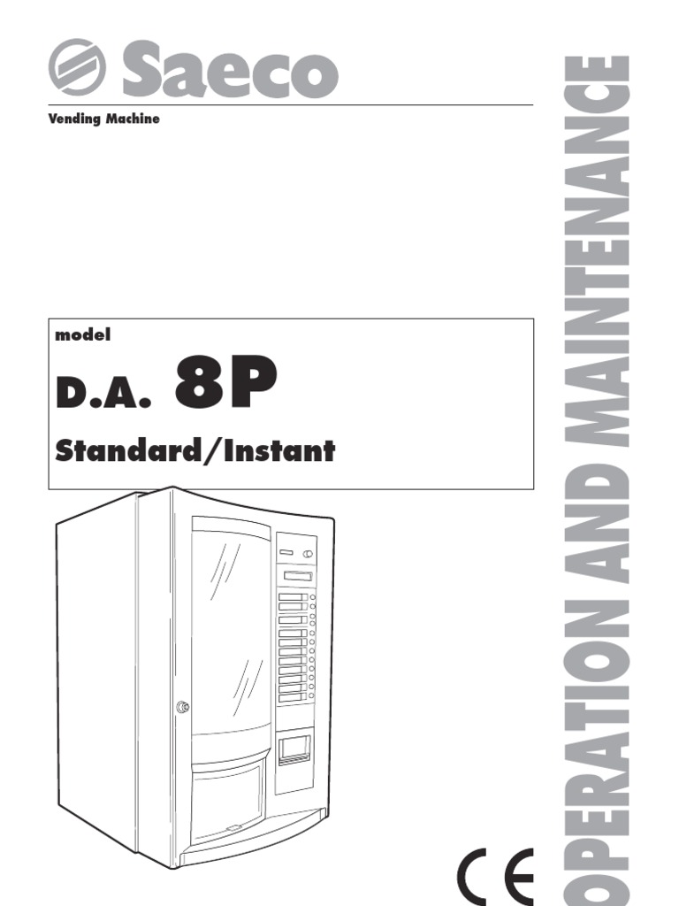 A Comprehensive Instruction Manual for the D.A. 8P Vending Machine ...