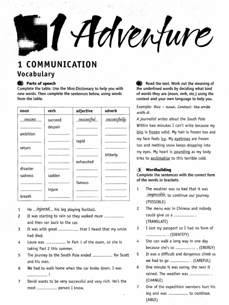 Opportunities intermediate language powerbook