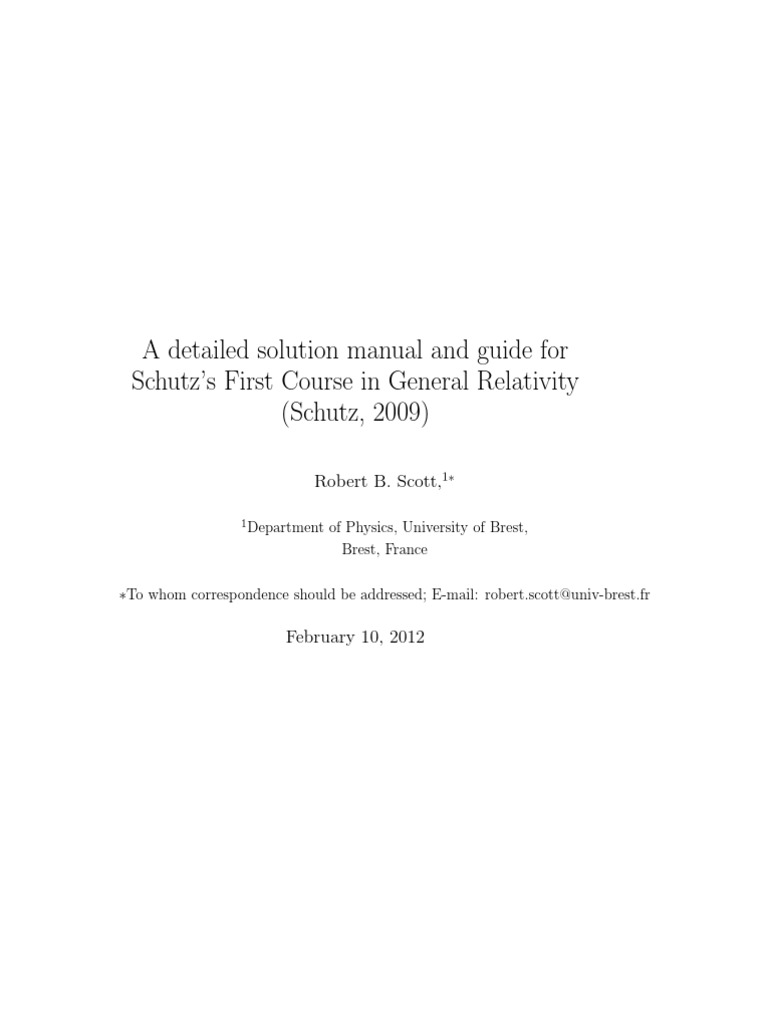 Hartle gravity solutions manual download.