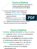 8.4 Closures of Relations: - Definition