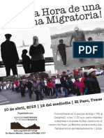 10 de Abril Marcha Por La Reforma Migratoria