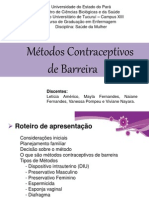 Métodos contraceptivos de barreira