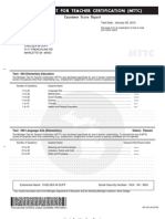 elementary education test scores