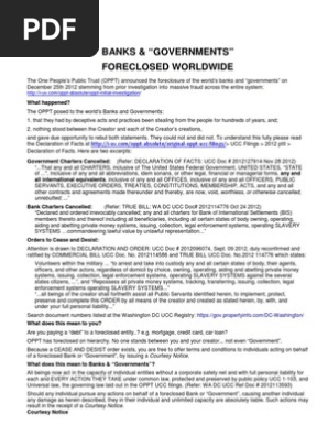 The FORECLOSURE FLYER 