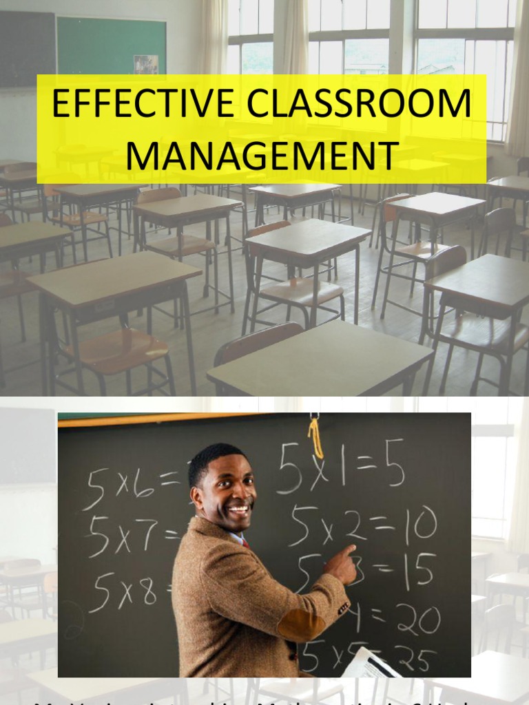 EFFECTIVE CLASSROOM MANAGEMENT PRESENTATION PDF visual data 7