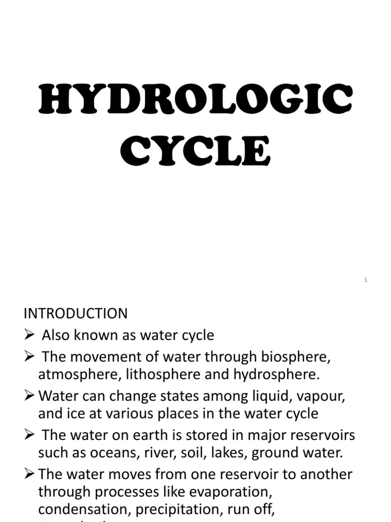 Water Cycle | PDF
