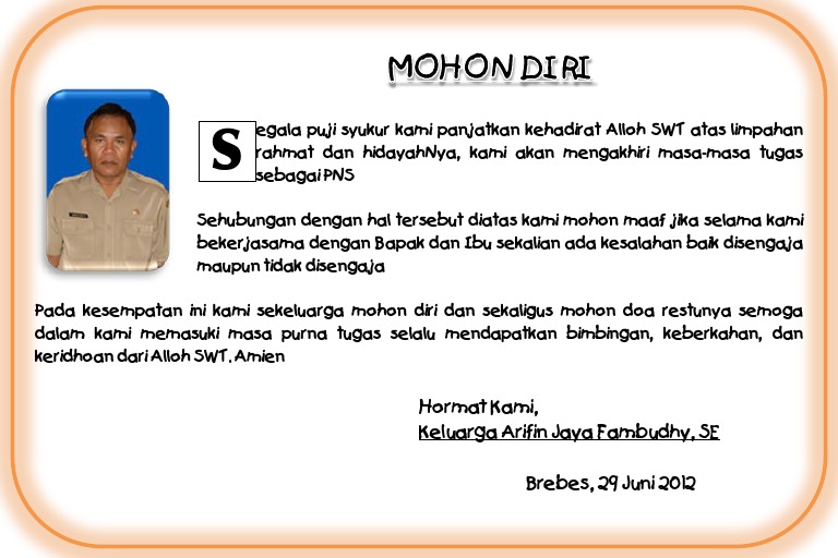 Kartu Ucapan Pensiun Pak Arifin Kartu Ucapan Pensiun Pak Arifin