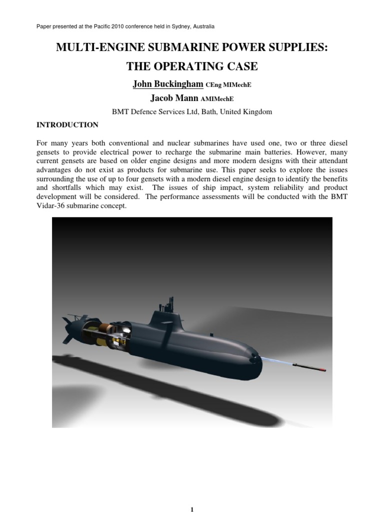 Multi-Engine Submarine Power Supplies | PDF | Turbocharger | Submarines