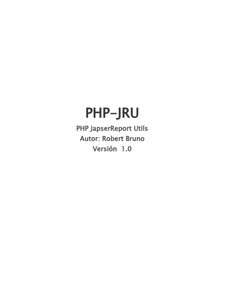 PHP-JRU: Integrating Java with PHP | PDF | Java (Programming Language ...