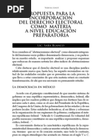 Propuesta Para La Incorp Der. Elect c Materia