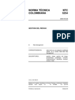 NTC 5254 Gestión Del Riesgo PDF