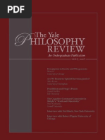 The Yale Philosophy Review N3 2007