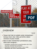 Portofolio & Investasi Bab 4 - Return Yang Diharapkan & Resiko Portofolio