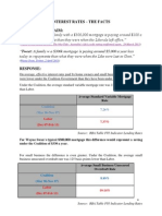 Interest Rates - The Facts Government Claim:: Average Standard Variable Mortgage Rate