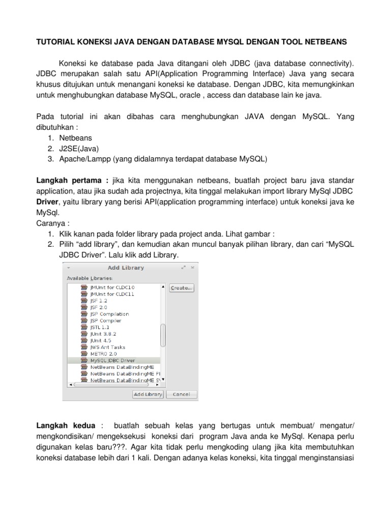 Chapter-IX - Koneksi Java Dengan Mysql | PDF