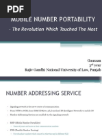 Mobile Number Portability Final