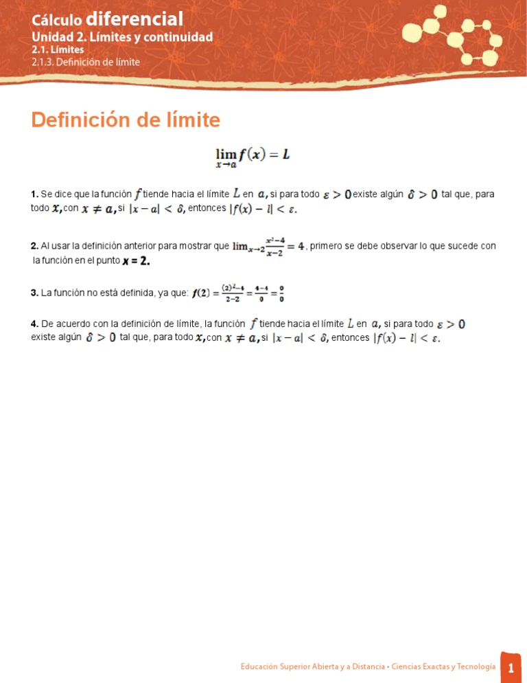 Definicion de Limite PDF | PDF