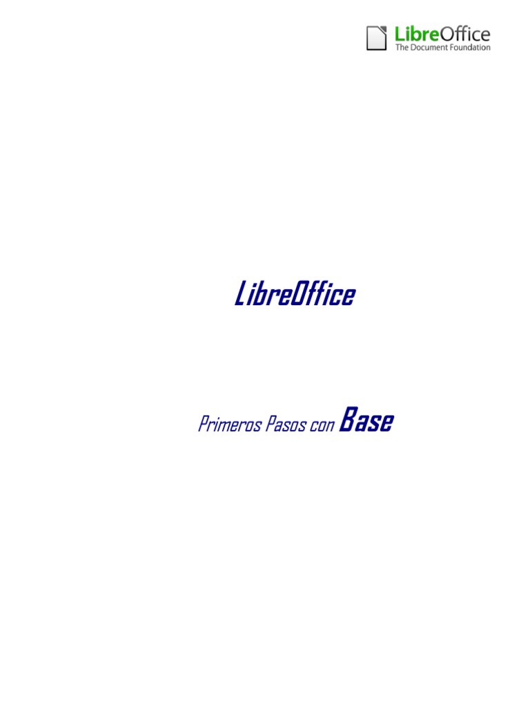 Manual de Usuario de LibreOffice Base | PDF