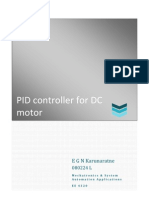 PID Controller For DC Motor: E G N Karunaratne