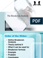 The Breakeven Analysis