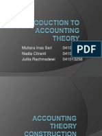 Introduction To Accounting Theory