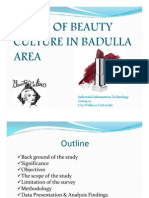 Trend of Beauty Culture in Badulla Area New (