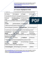 Geometric Sample Aptitude (General) Placement Paper