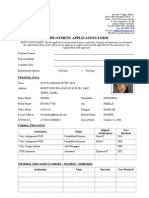 Employment Application Form - sekolahTinggiLaSalle