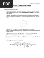 Topic 2: Trigonometry I: Part A: Angle Measures