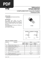 TIP31A/31C TIP32A/32B/32C: Complementary Silicon Power Transistors