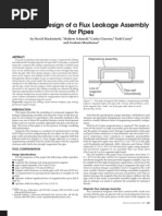 Magnetic Design of a Flux Leakage Assembly for Pipes