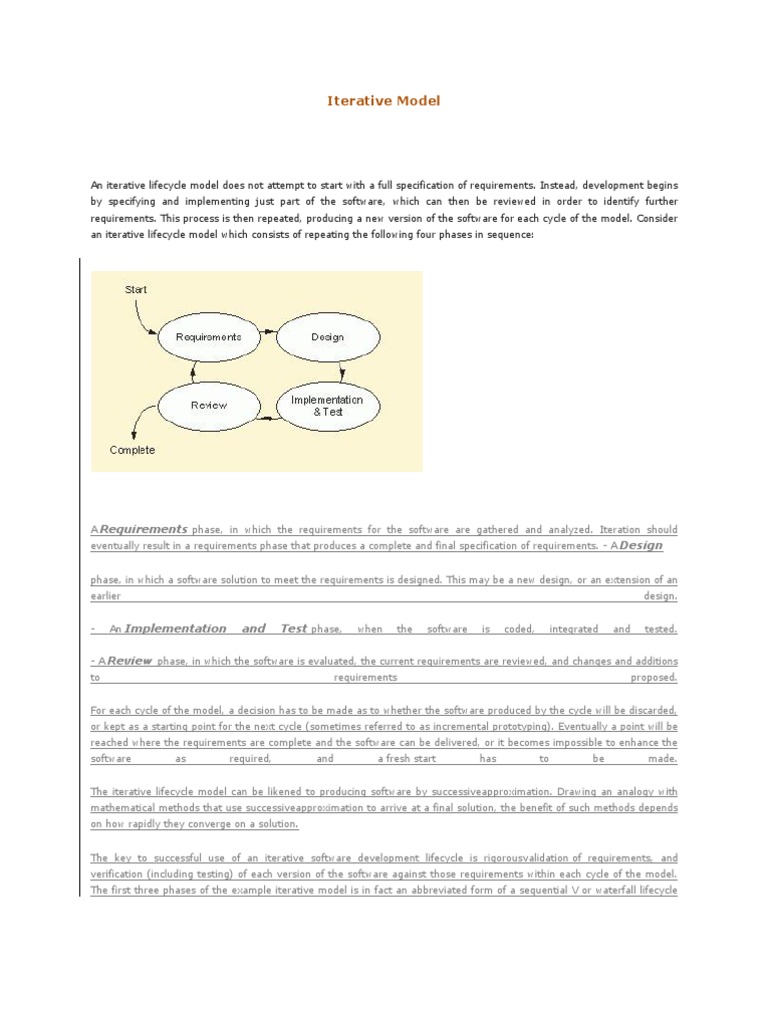 Iterative Model | PDF | Software Development Process | Information ...