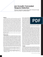 Nonlinear concealed weapons detection using ultrasonic beam mixing