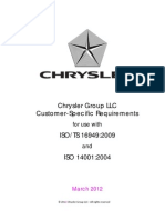 Chrysler Customer-Specific Requirements 2012