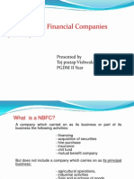 Non Banking Financial Companies (NBFCS) : Presented by Tej Pratap Vishwakarma PGDM Ii Year