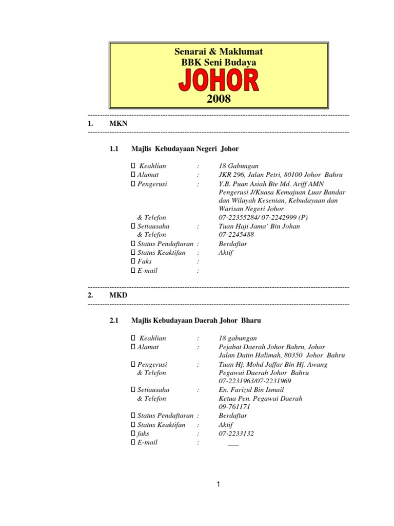 Bbk Johor Pdf