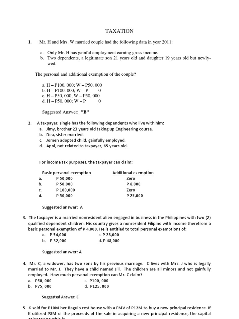 Tax Questions Value Added Tax Withholding Tax