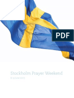 Stockholm Prayer Weekend: 8-9 June 2013