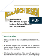 M.Sc. Nursing Lecturer's Guide to Research Design