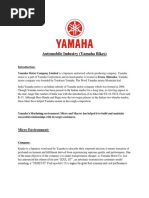 Yahama's Macro and Micro Marketing Environment