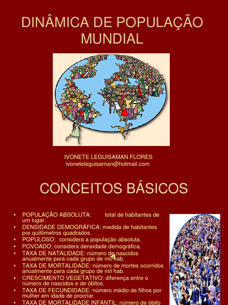 Dinâmica da População Mundial: Conceitos e Teorias | PDF | Crescimento ...
