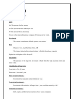 Chapter No:1: Investment