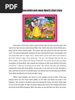 Snow White And The Seven Dwarfs Simple Present Tense Fairy Tale Pdf Snow White