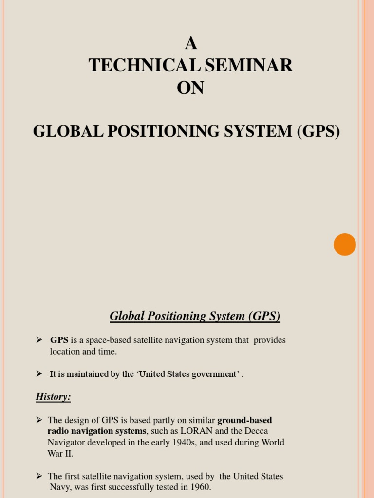 Global Positioning System PDF Global Positioning System Navigation