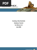Creating A New Borehole Database