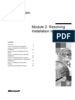 Module 2: Resolving Installation Issues