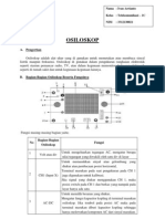 Pengertian Fungsi Prinsip Osiloskop