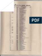 ABS255 Parts List and Diagram for Hydraulic Press