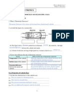 Chapter 9: Electronics: 9. 1: Uses of The Cathode Ray Oscilloscope (C.R.O) 9.1.1: Thermionic Emission