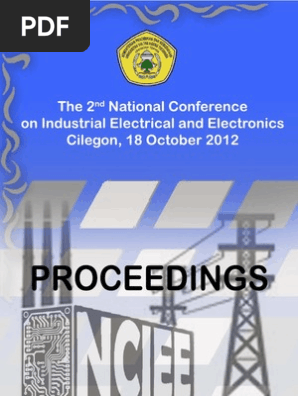 The 2nd Nciee National Conference On Industrial Electrical And Electronics Proceedings
